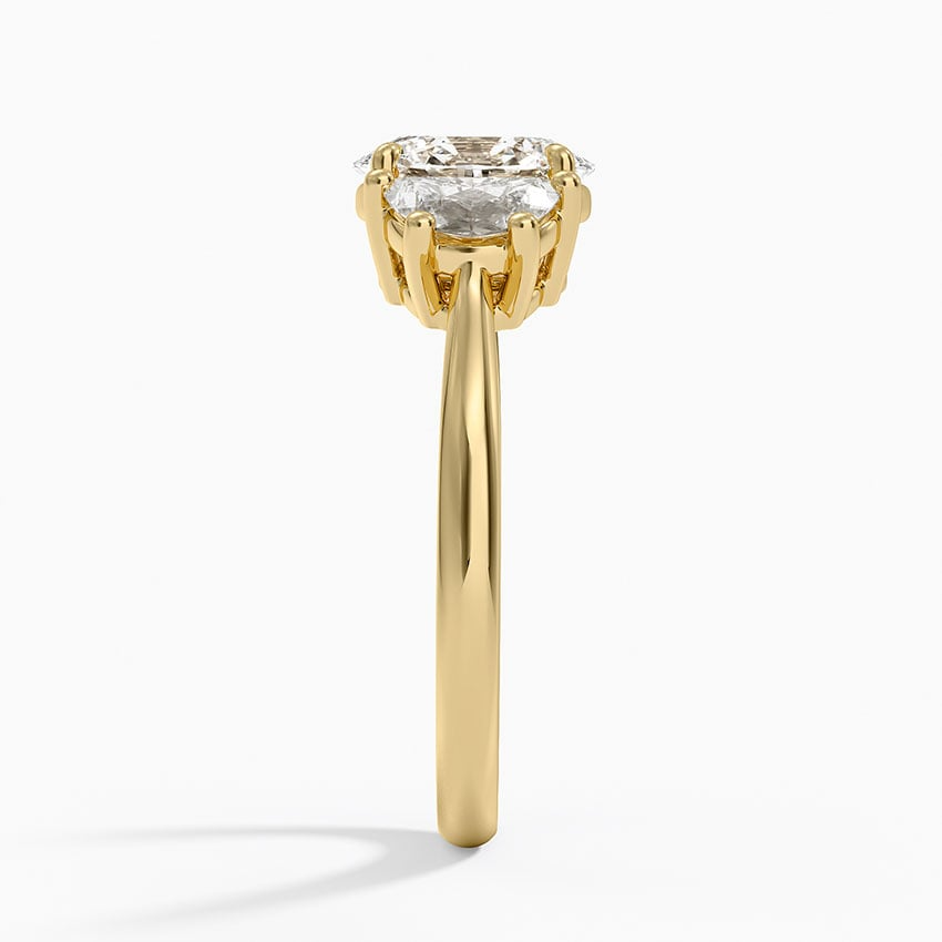 1 1/4 CT Lab Grown Diamond 3 Stone Engagement Ring