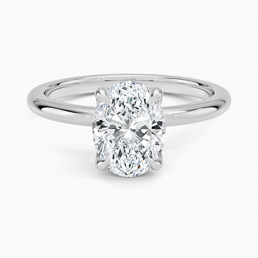 1 1/2 CT Lab Grown Diamond Solitaire Engagement Ring