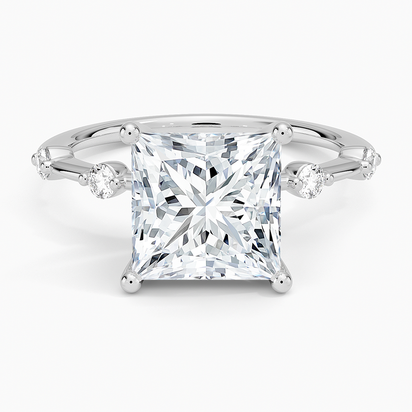 3 CT Lab Grown Diamond Princess Cut Engagement Ring