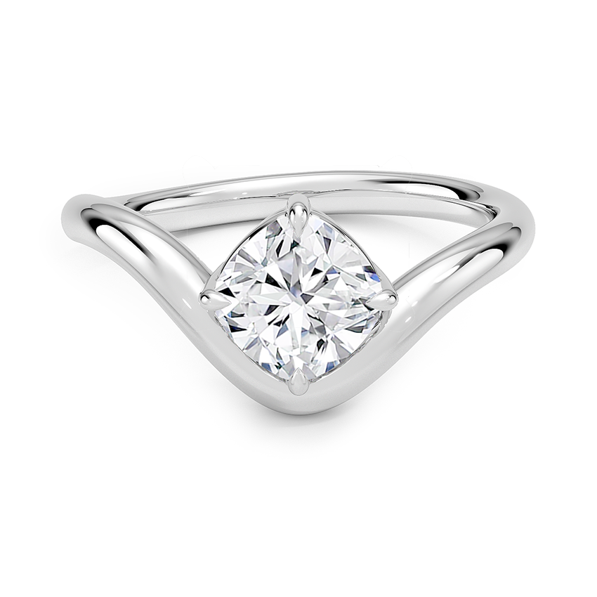1 1/4 CT Lab Grown Diamond 18KT Gold Solitaire Engagement Ring