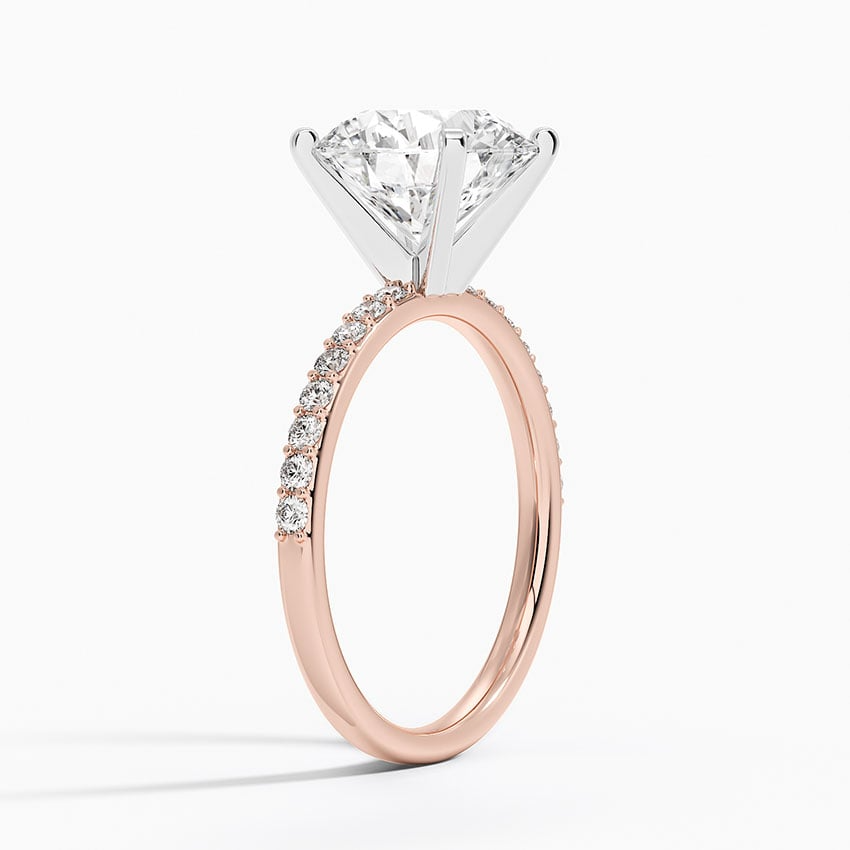 3 CT Two Ton Lab Grown Diamond Half Eternity Ring