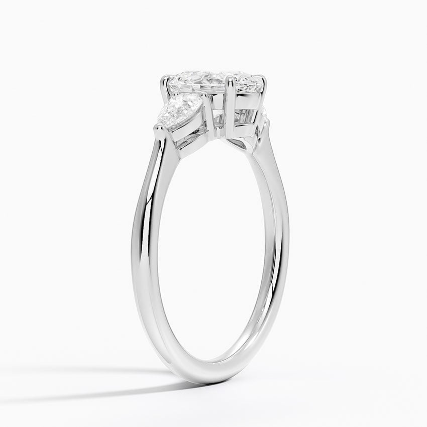 1 CT Lab Grown Diamond Cluster Engagement Ring