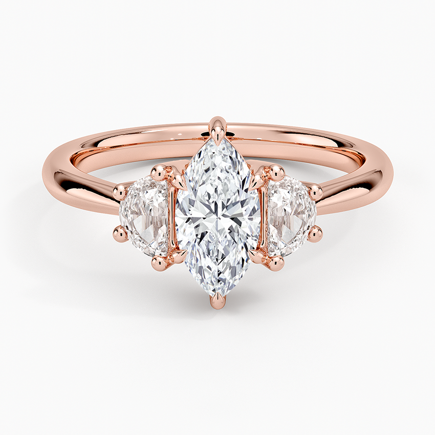3/4 CT Lab Grown Diamond 3 Stone Engagement Ring