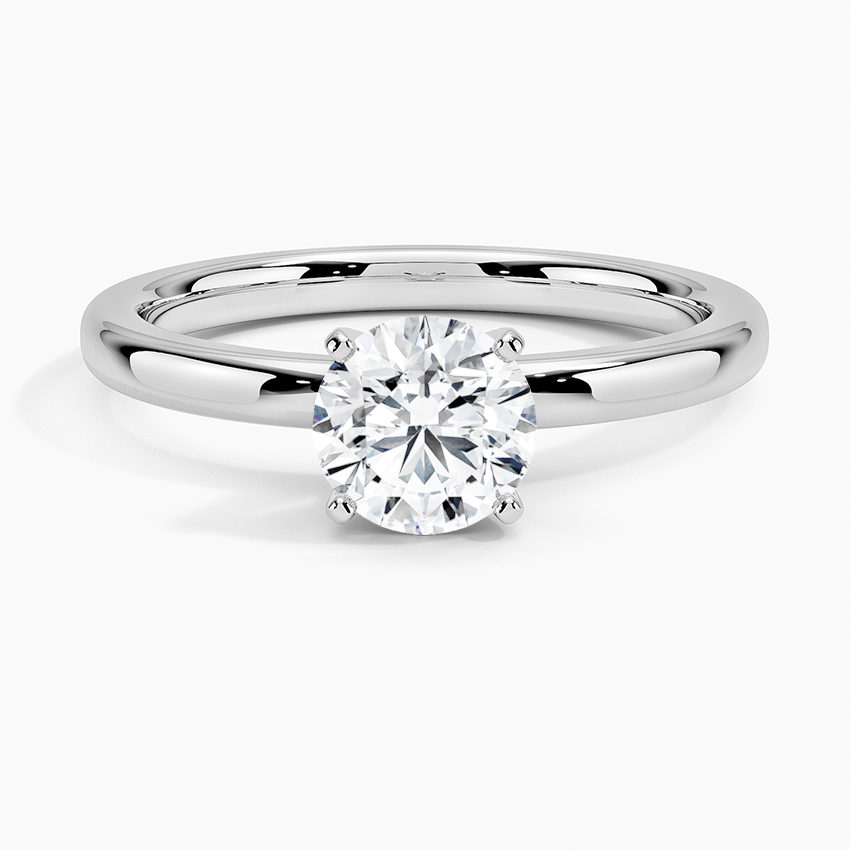 3/4 CT Two Ton 18k White Gold Lab Grown Diamond Solitaire Ring