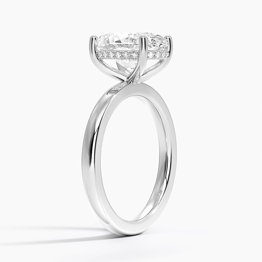 3 CT Solid Gold Lab Grown Diamond Engagement Ring