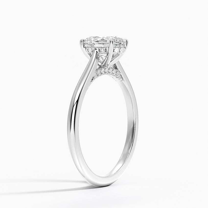 1 CT Lab Grown Diamond Solid Gold Engagement Ring