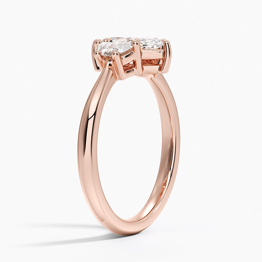 3/4 CT Lab Grown Diamond 3 Stone Engagement Ring