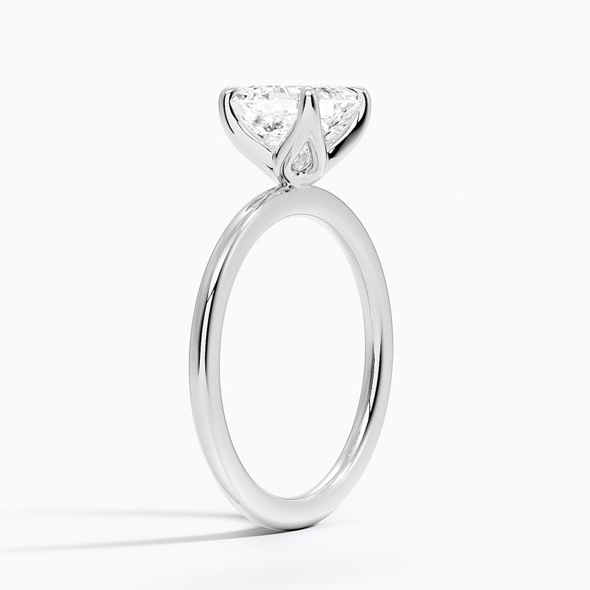 1 1/2 CT Asscher Cut Lab Grown Diamond Solitaire Ring
