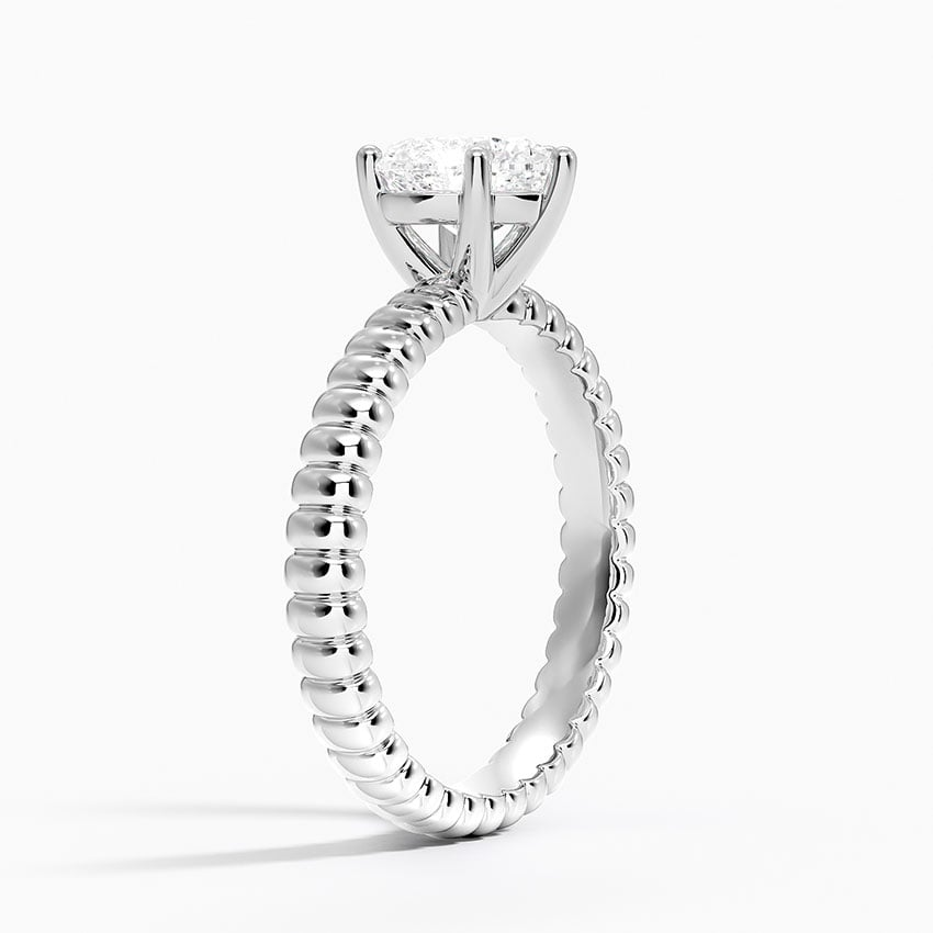 1 1/4 CT Heart Cut Lab Grown Diamond Solitaire Engagement Ring