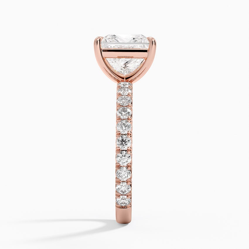 2 1/2 CT Lab Grown Diamond 3/4 Eternity Engagement Ring