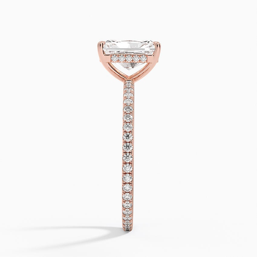 1 1/2 CT Radiant Cut Lab Grown Diamond Full Eterniy Ring