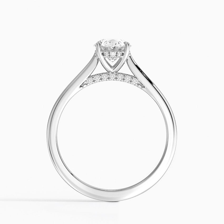 1 CT Lab Grown Diamond Solid Gold Engagement Ring
