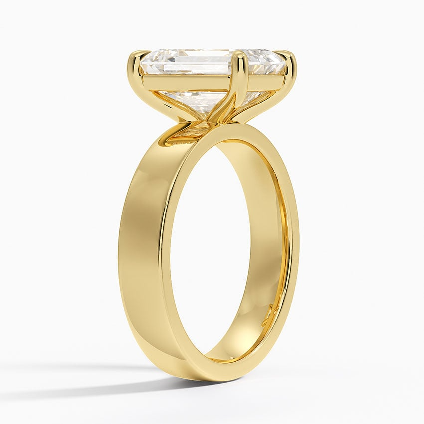 3 CT 18K Yellow Gold Lab Grown Diamond Solitaire Ring