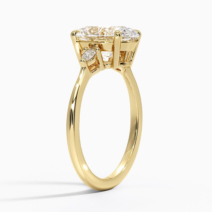 2 1/2 CT Oval Lab Grown Diamond Engagement Ring