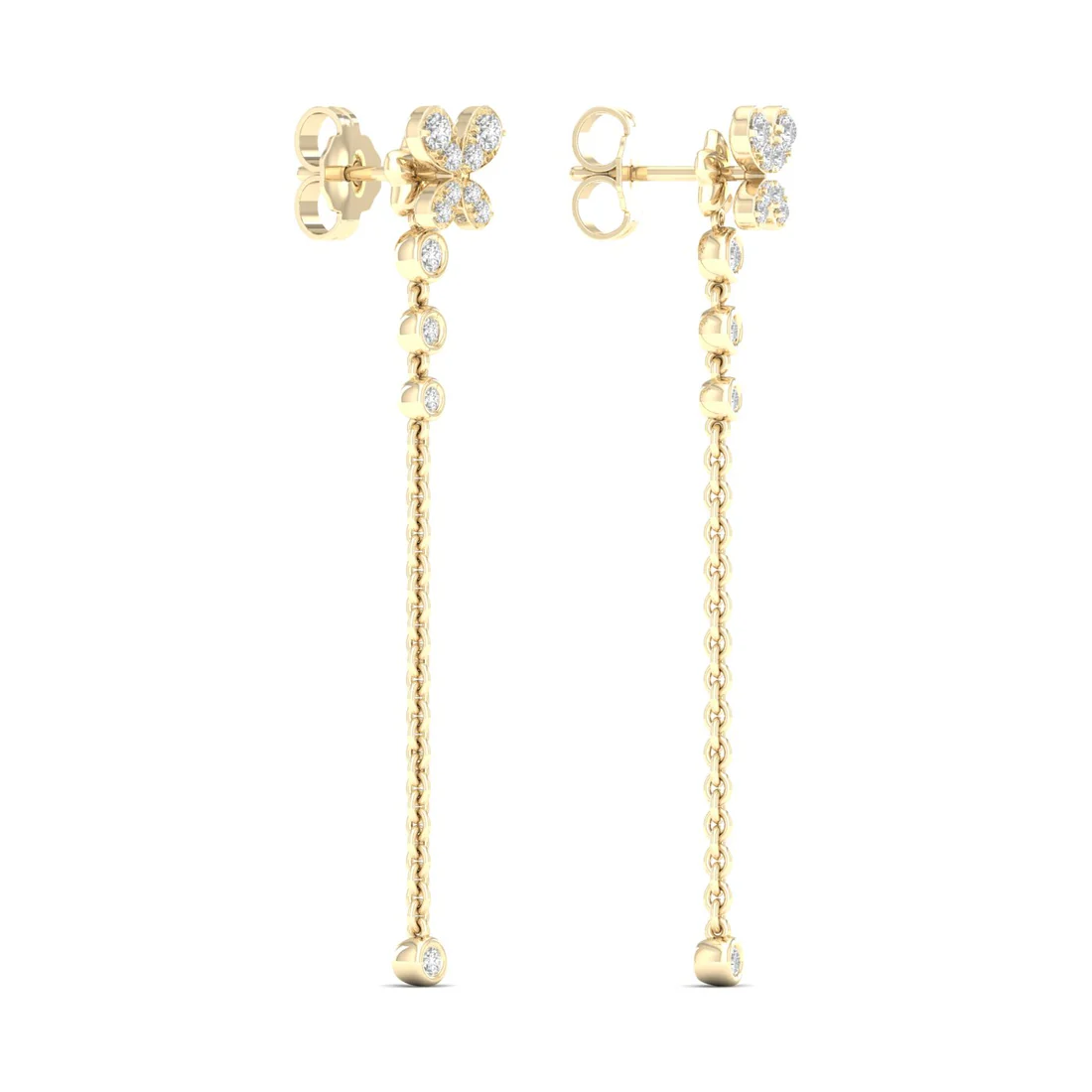 0.38 CTW Lab Grown Diamond Butterfly Drop Earring