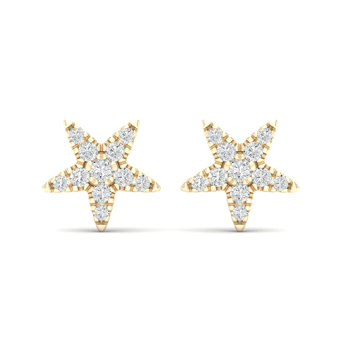 0.16 CTW Lab Grown Diamond Star Shape Stud Earring