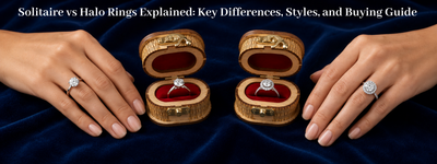 Solitaire vs Halo Rings Explained: Key Differences, Styles, and Buying Guide