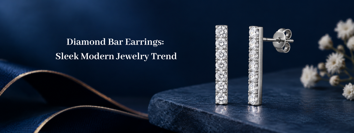 Diamond Bar Earrings: Sleek Modern Jewelry Trend