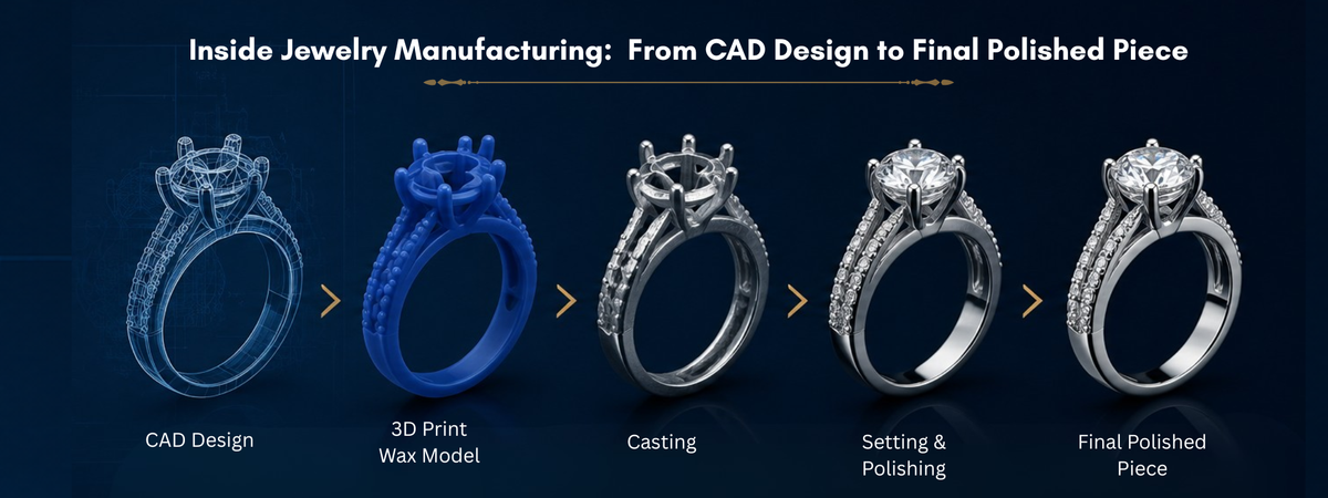 Inside Jewelry Manufacturing: From CAD Design to Final Polished Piece