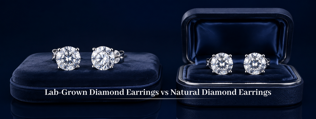 Lab-Grown Diamond Earrings vs Natural Diamond Earrings