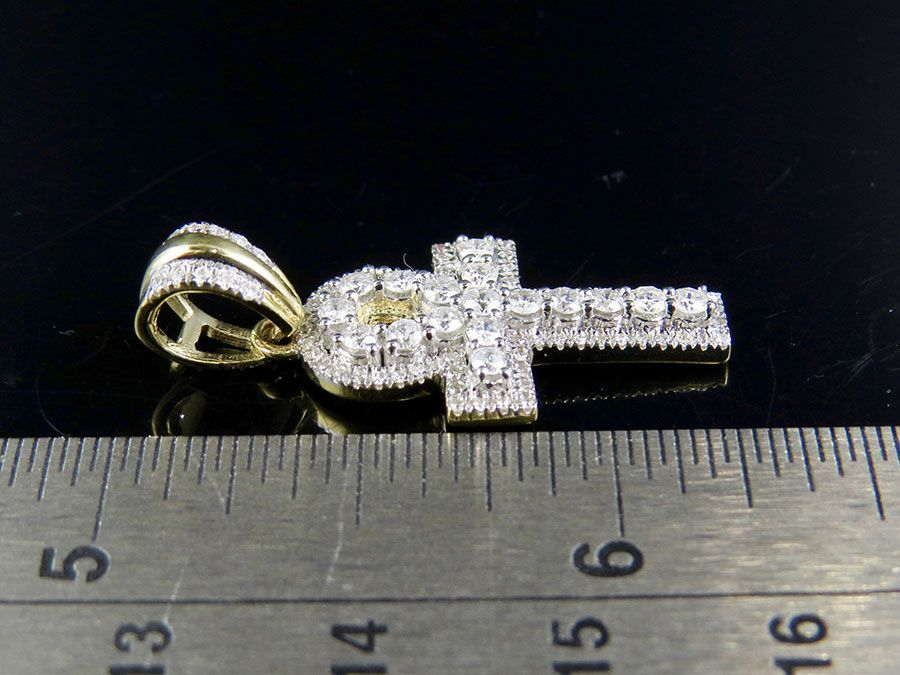 0.75 CTW Egyptian Ankh Cross Lab Grown Diamond Pendant