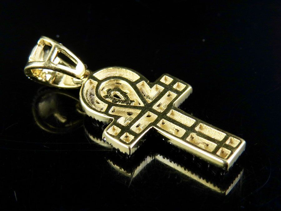 0.75 CTW Egyptian Ankh Cross Lab Grown Diamond Pendant