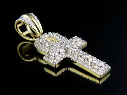 0.75 CTW Egyptian Ankh Cross Lab Grown Diamond Pendant