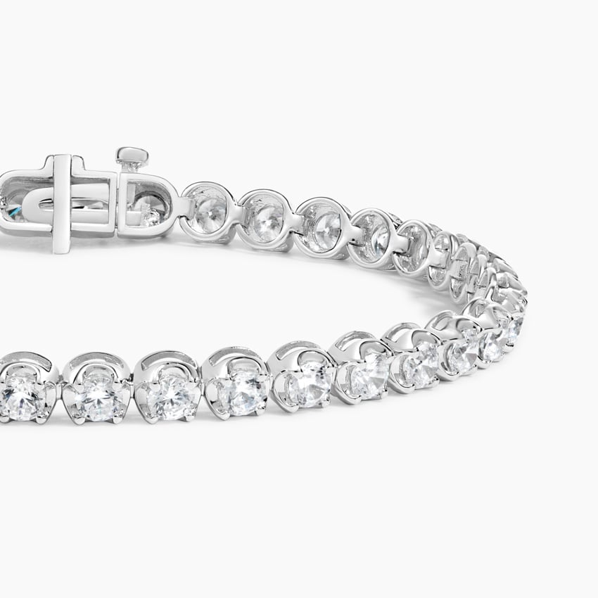 4CTW 6.5 inch Certified Lab Grown Diamond Tennis Bracelet in Gold