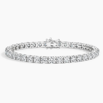 15CTW 7 inch Round Cut Lab Grown Diamond Tennis Bracelet
