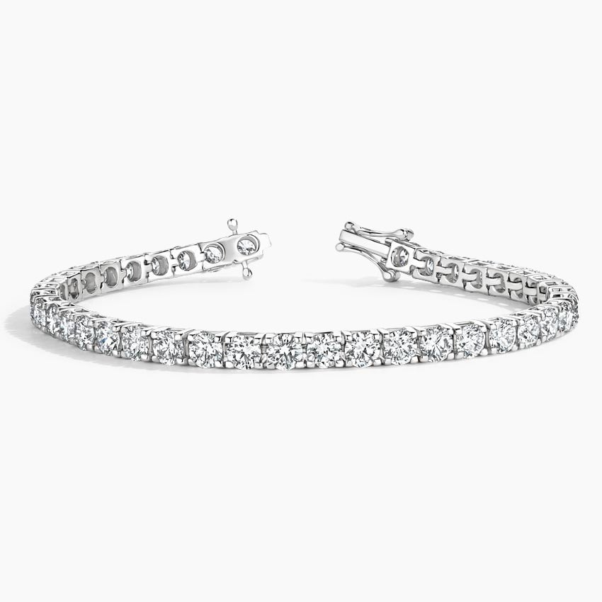 15CTW 7 inch Round Cut Lab Grown Diamond Tennis Bracelet