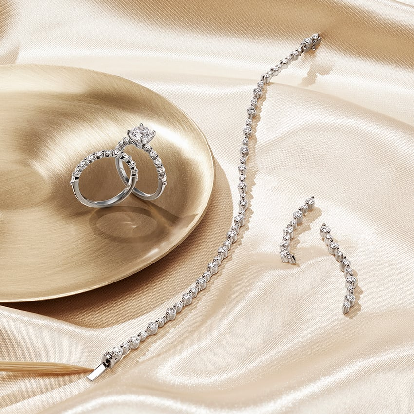 2.75CTW 7 inch Lab Grown Diamond Simple Tennis Bracelet