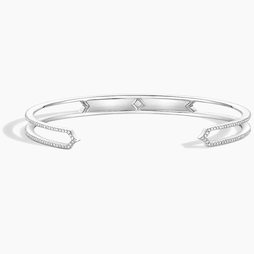 2/3CTW 7 inch Lab Grown Diamond Cuff Bracelet