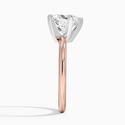 21/2 Heart Lab Grown Diamond 2mm Six-Prong Solitaire Ring