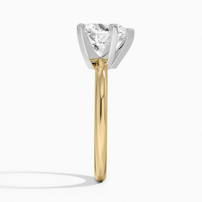 21/2 Heart Lab Grown Diamond 2mm Six-Prong Solitaire Ring