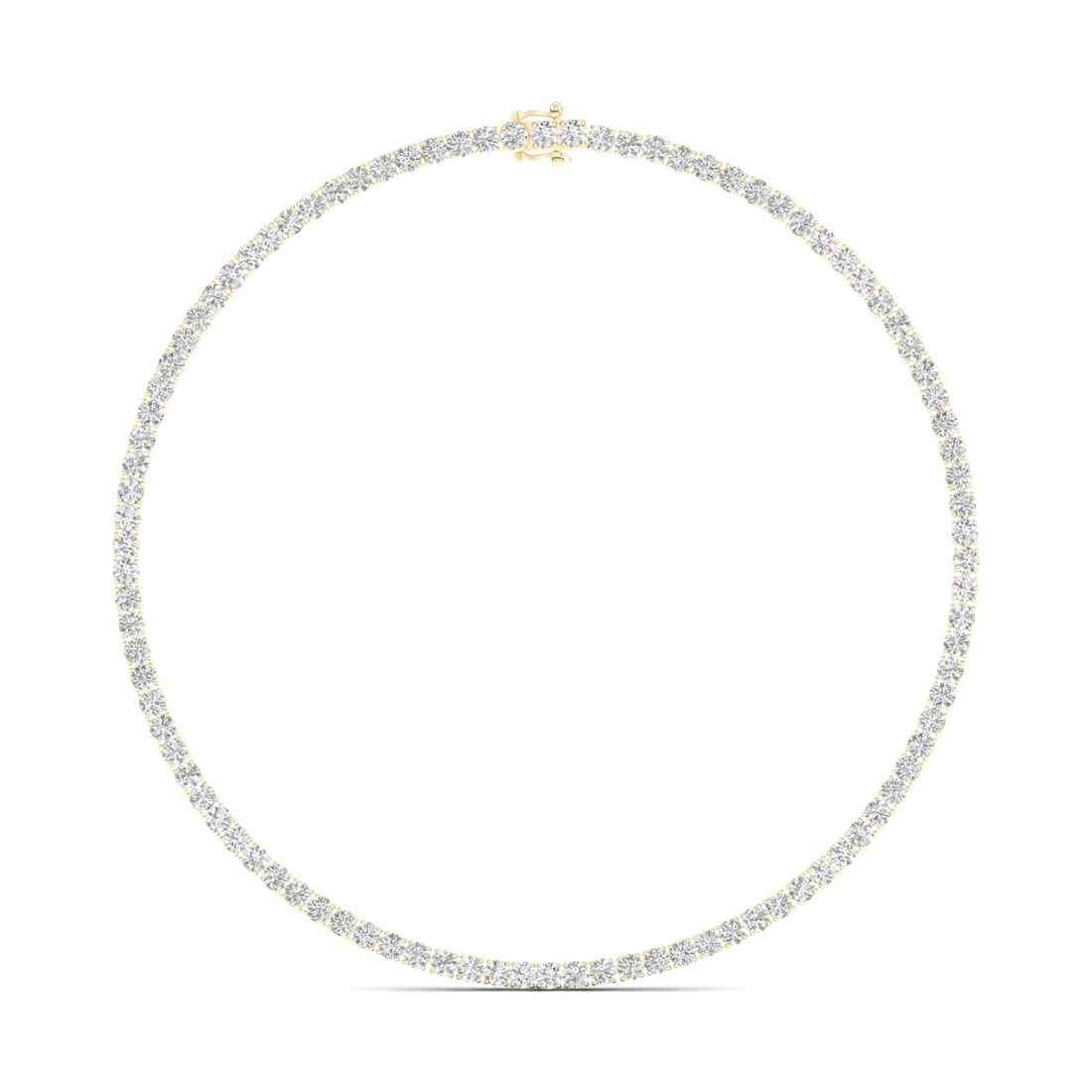 24.25CTW Four Prongs Lab Grown Diamond Classic Tennis Chain