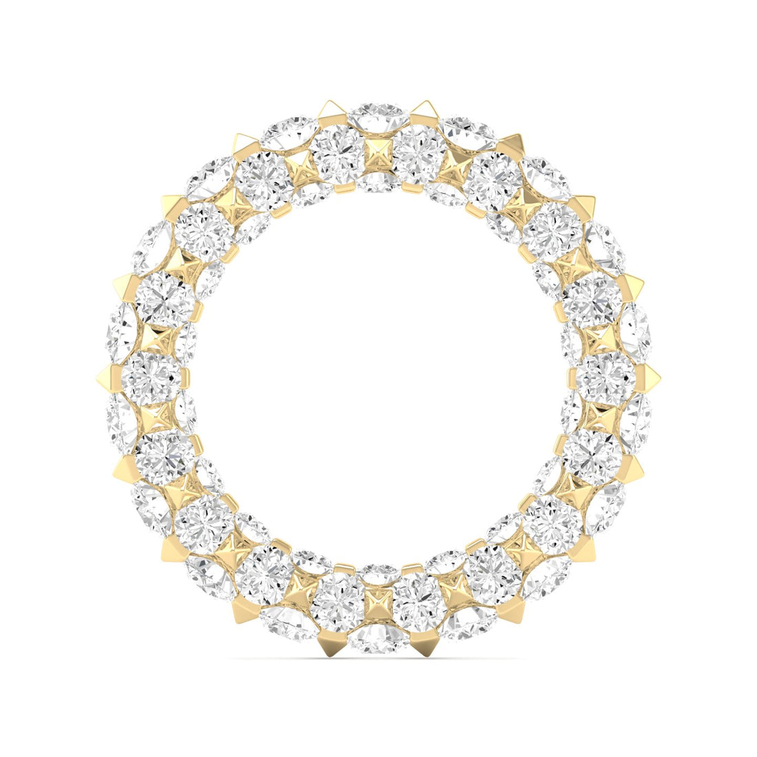 7 1/10 CTW Eternal Micro Prong Eternity Lab Grown Diamond  Wedding Band