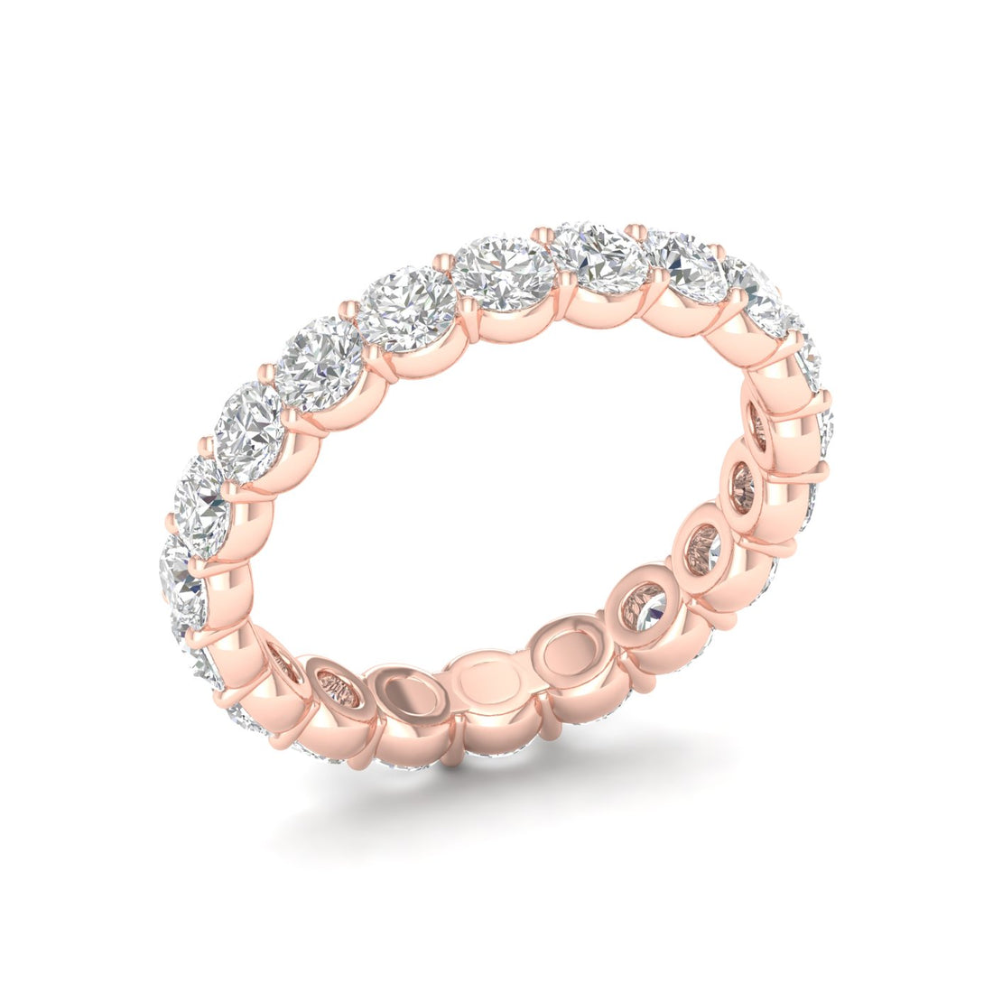 2 CTW Round Eternity Lab Grown Diamond Wedding Band