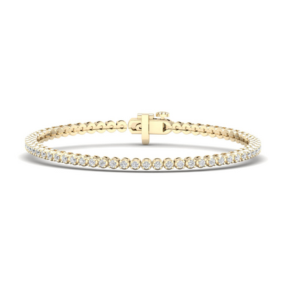 3.00CTW Four Prong Round Lab Grown Diamond Tennis Bracelet