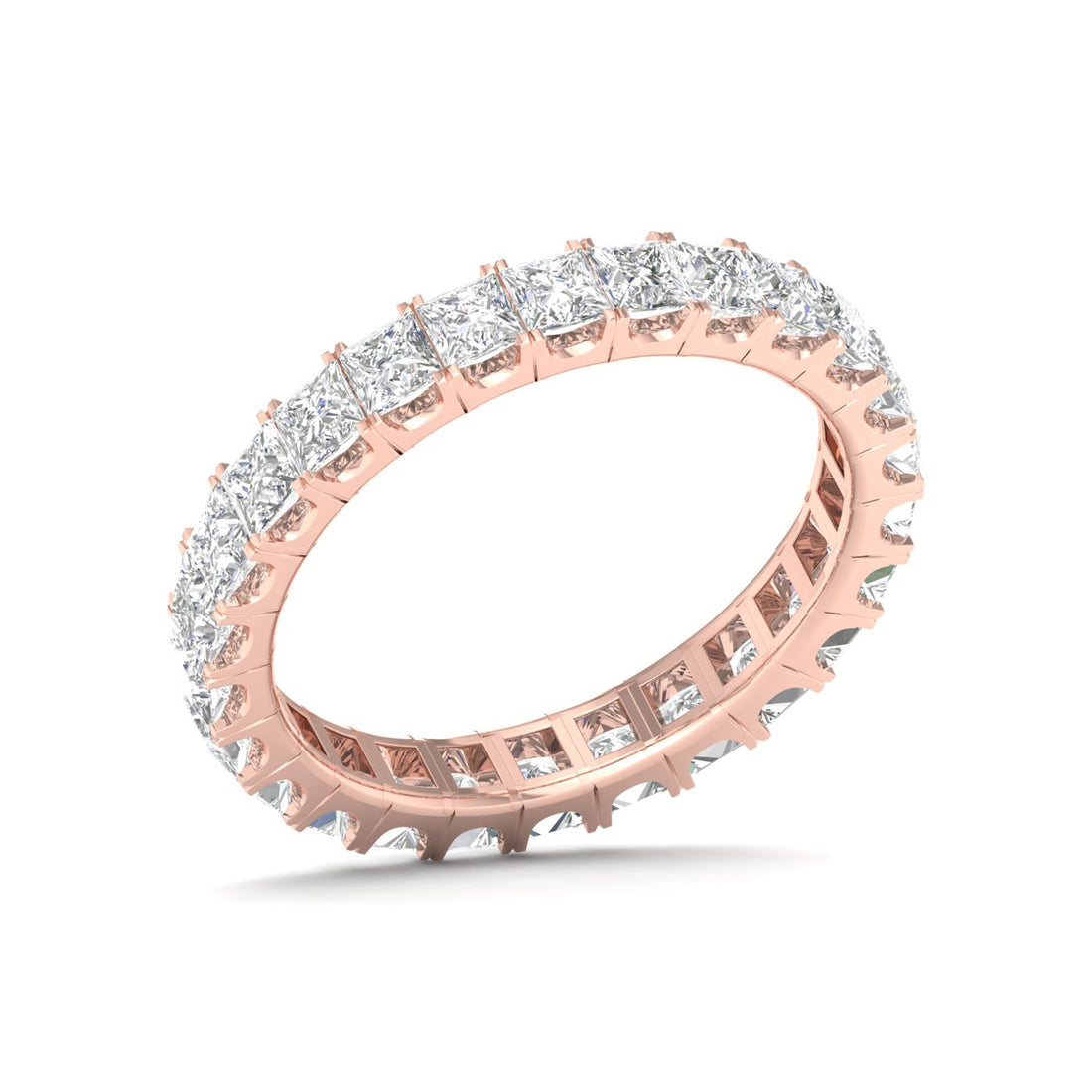 2 CTW Princess Eternity Lab Grown Diamond Wedding Band