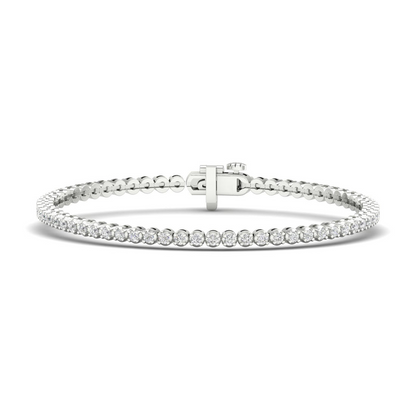 3.00CTW Four Prong Round Lab Grown Diamond Tennis Bracelet
