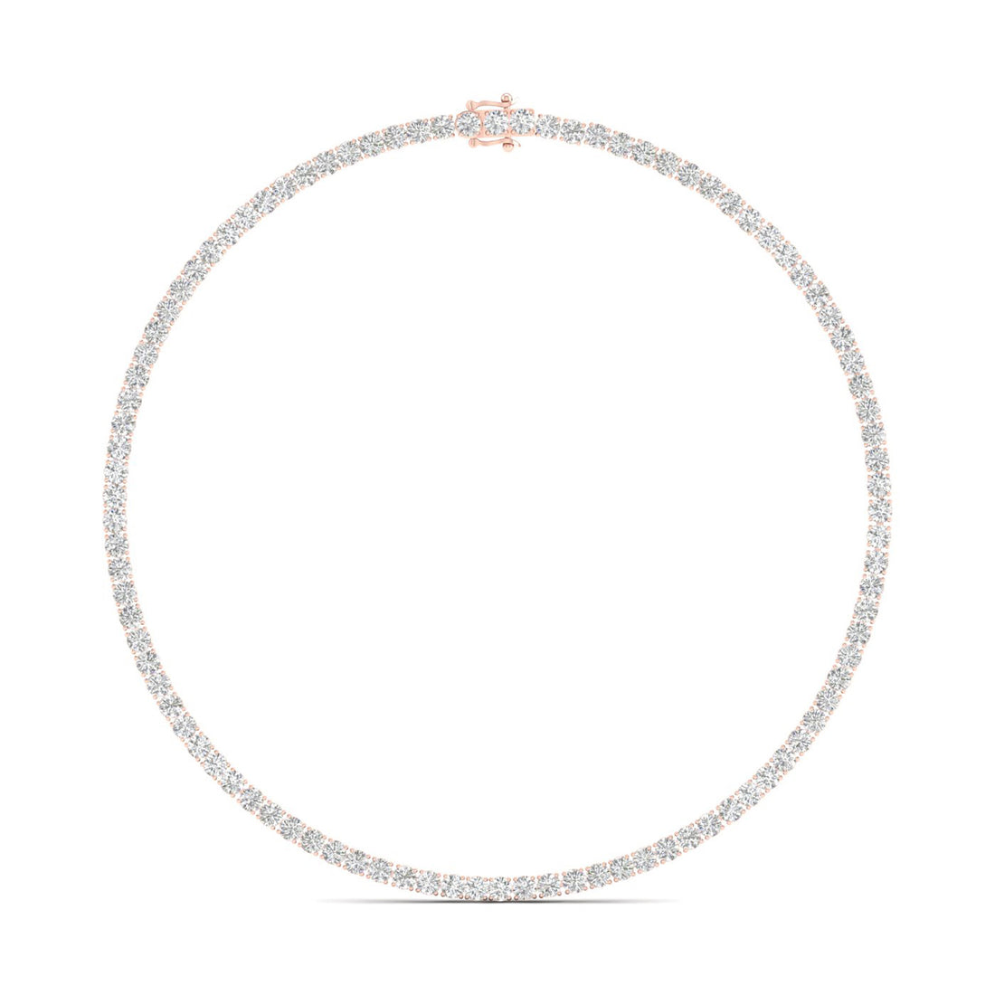 24.25CTW Four Prongs Lab Grown Diamond Classic Tennis Chain