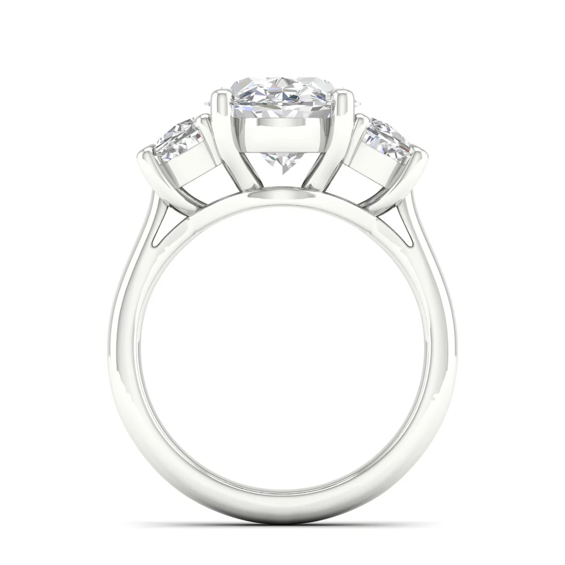 5 CTW Oval Three Stone Lab Grown Diamond Ring