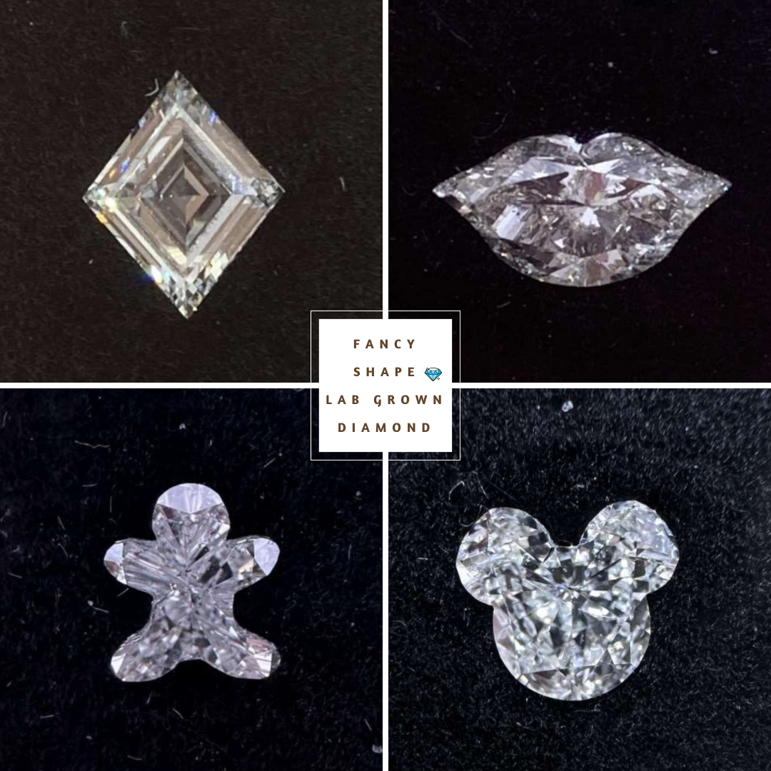 Antique Car Shape CVD Lab Grown Diamond  customdiamjewel   