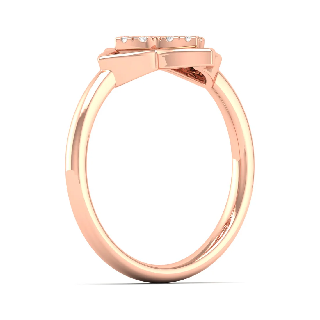 0.12Ctw Floral Design Lab Grown Diamond fashion Ring