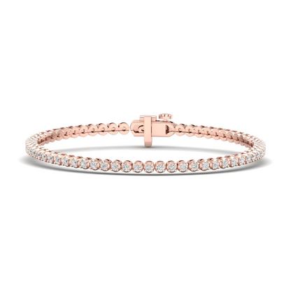 3.00CTW Four Prong Round Lab Grown Diamond Tennis Bracelet