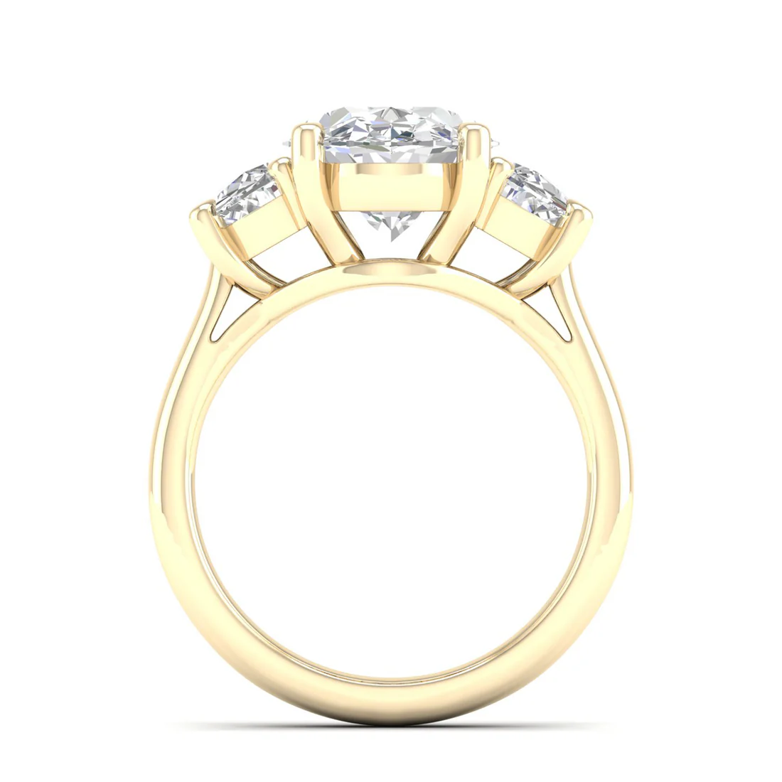 5 CTW Oval Three Stone Lab Grown Diamond Ring