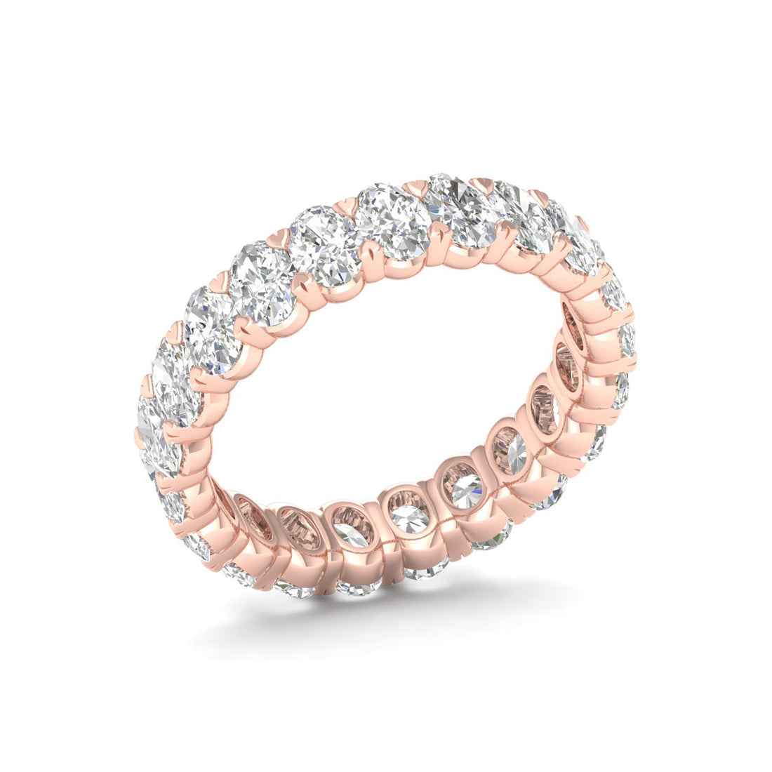 3 CTW Oval Diamond Eternity Lab Grown Diamond Wedding Band