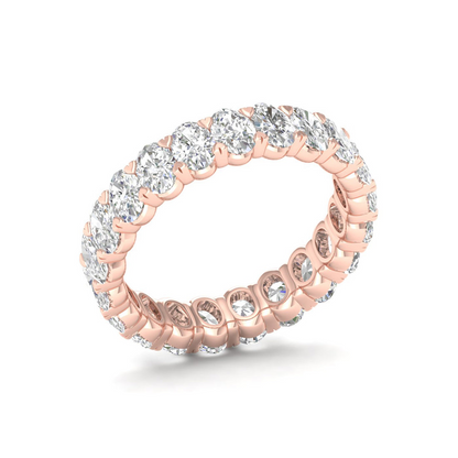 3 CTW Oval Diamond Eternity Lab Grown Diamond Wedding Band