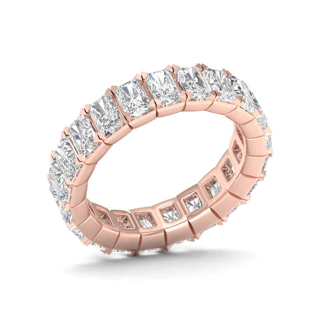 5 CTW Emerald Eternity Lab Grown Diamond Wedding Band