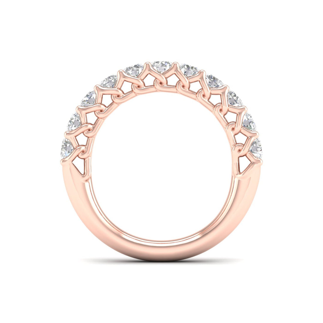 1 CTW Entwine Anniversary Lab Grown Weddign Band